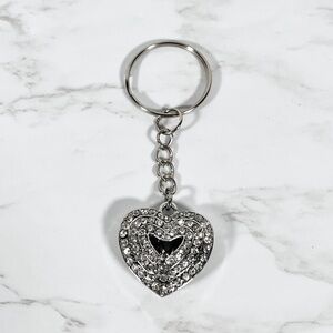Silver Heart Keychain